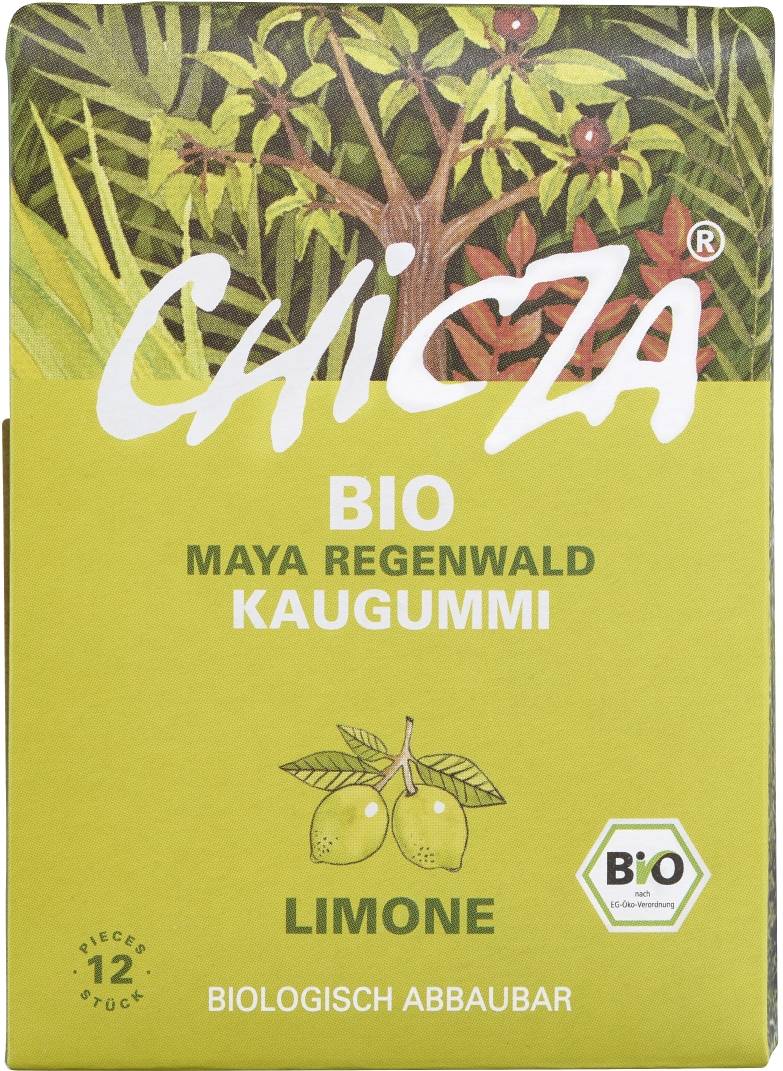 Guma de mestecat cu lamaie, eco-bio, 30g - Chicza