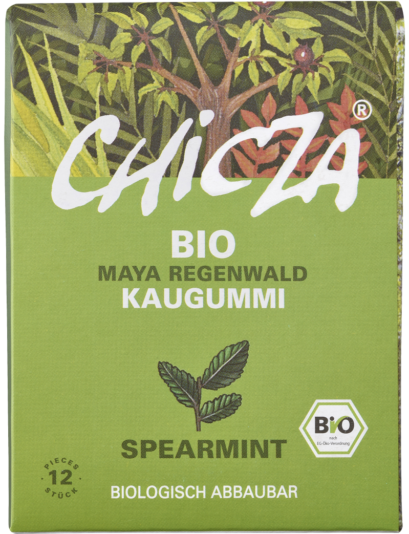 Guma de mestecat spearmint, eco-bio, 30g - Chicza