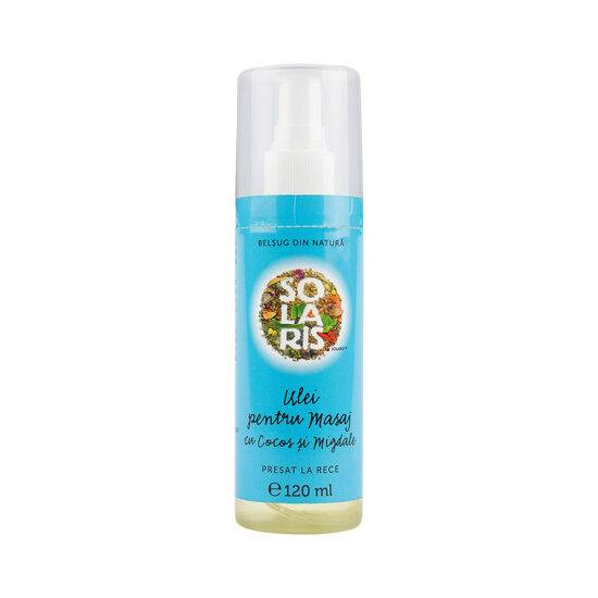 Ulei masaj cocos migdale, 120ml - Solaris