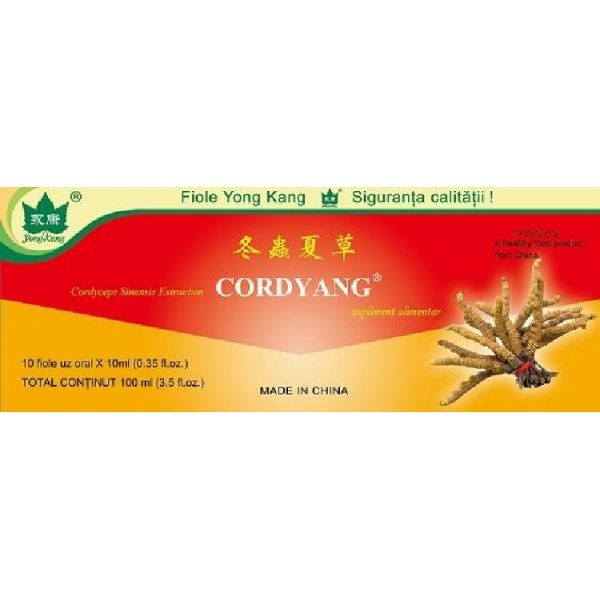 CORDYANG - Cordyceps sinensis extract 2000mg - 10 fiole a 10 ml - Yong Kang