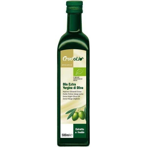 Ulei de masline extravirgin presat la rece 500ml - ECO-BIO - CRUDOLIO