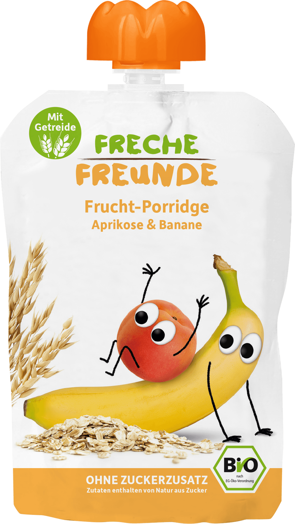 Porridge de ovaz cu caise si banane, eco-bio, 100g - Erdbar