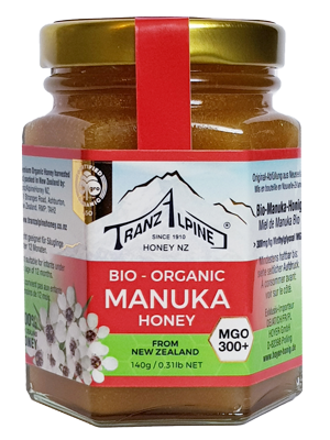 Miere de Manuka MGO300, eco-bio, 140g - TranzAlpine