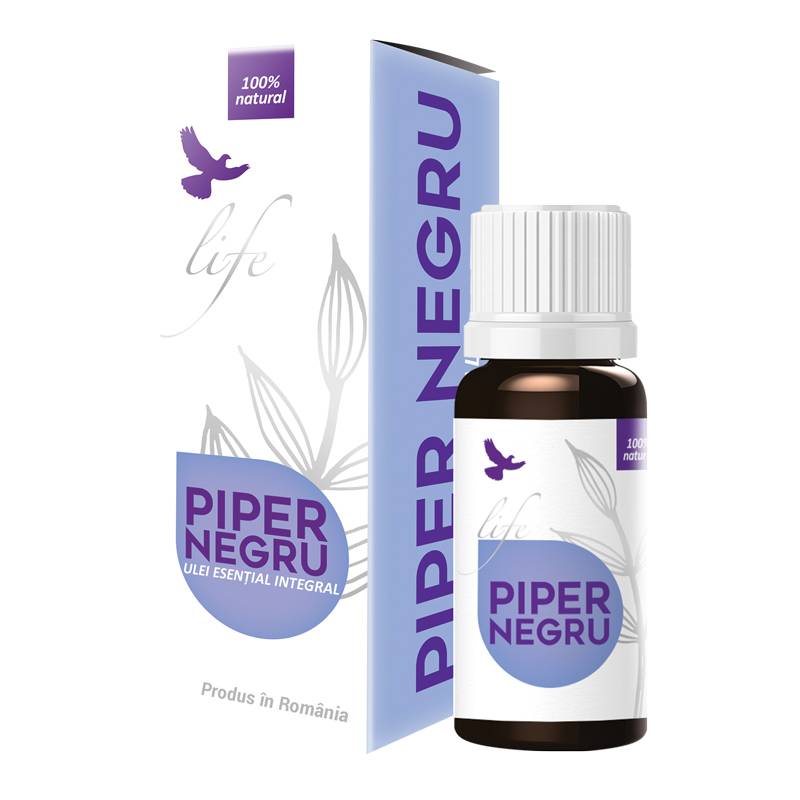 Ulei volatil de Piper Negru, 10ml - Life Bio