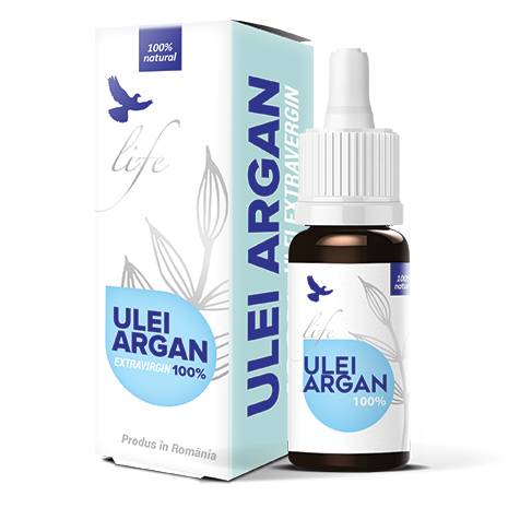 Ulei de Argan 100% extravirgin, 10ml - Life Bio