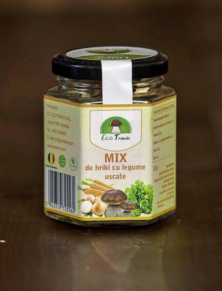 Mix de hribi cu legume uscate 35g - Ecotravio