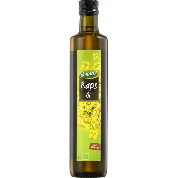 Ulei de rapita presat la rece, eco-bio, 500ml - Dennree