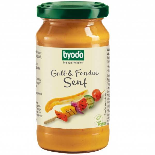 Mustar Gratar si Fondue, eco-bio, 200ml - Byodo