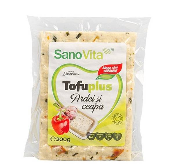 Tofu plus Ardei si Ceapa, 200g - SanoVita