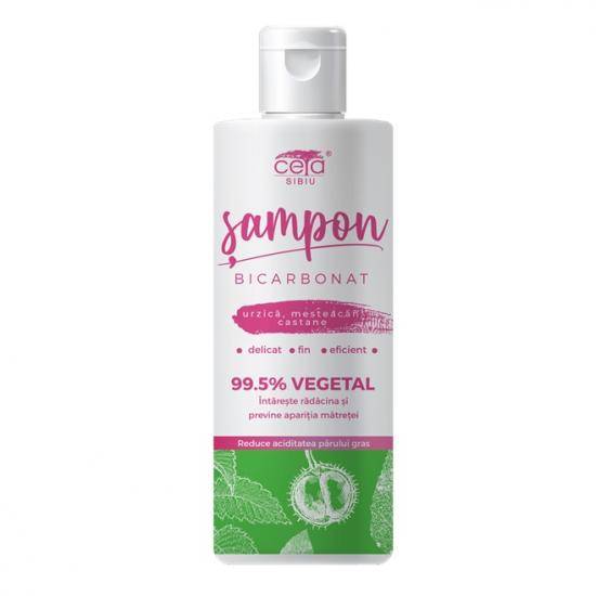 Sampon 99.5% vegetal cu bicarbonat, urzica, mesteacan si castane, 200ml - CETA