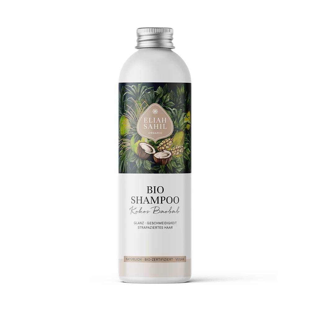 Sampon lichid cu cocos si baobab, eco-bio, 230ml - Eliah Sahil