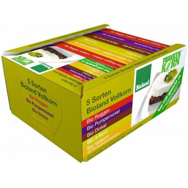 Set 5 sortimente de paine, eco-bio, 500g - FrankenKorn