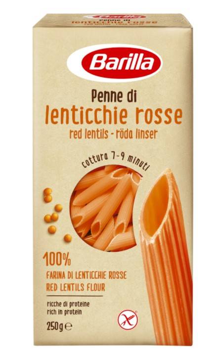 Paste scurte din linte rosie, 250g - Barilla