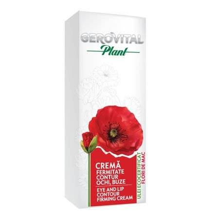 Crema fermitate contur ochi si buze, 15ml - Gerovital Plant