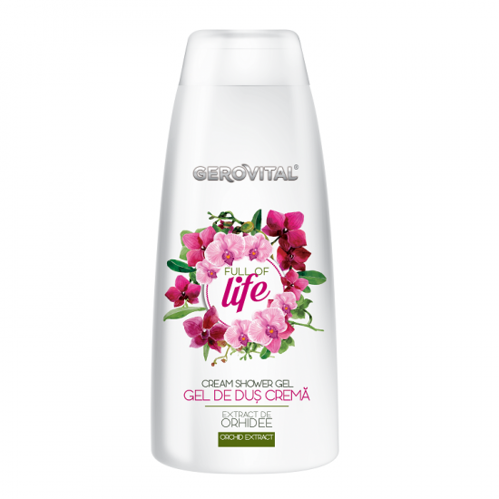 Gel de dus crema cu extract de orhidee Full of Life, 250ml - Gerovital