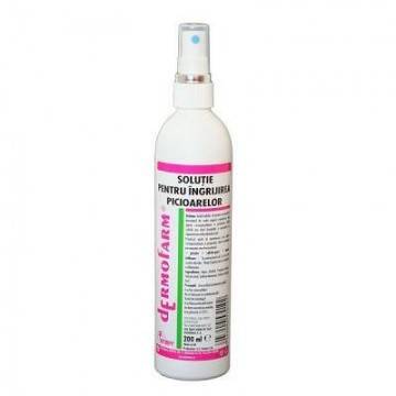 Solutie Pentru Ingrijirea Picioarelor, 200ml - Dermofarm