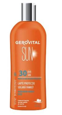 Lapte protectie solara family SPF30, 300ml - Gerovital Sun