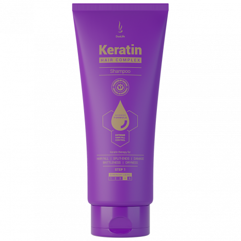 Keratin Hair Complex Advanced Formula Shampoo, 200ml - DuoLife