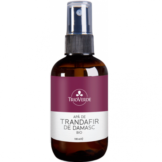 Apa de Trandafir de Damasc spray, 100ml - Trio Verde