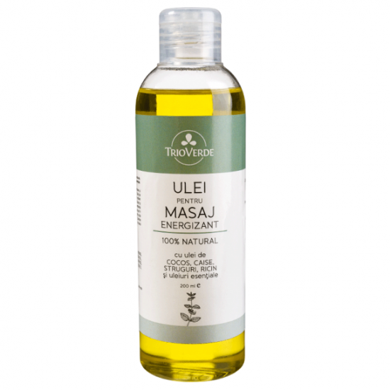 Ulei pentru masaj energizant, 200ml - Trio Verde