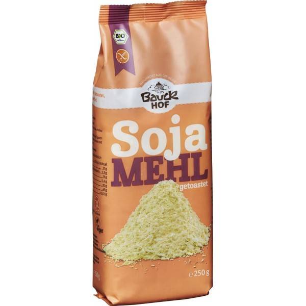 Faina de soia prajita, fara gluten, eco-bio, 250g -  Bauck Hof