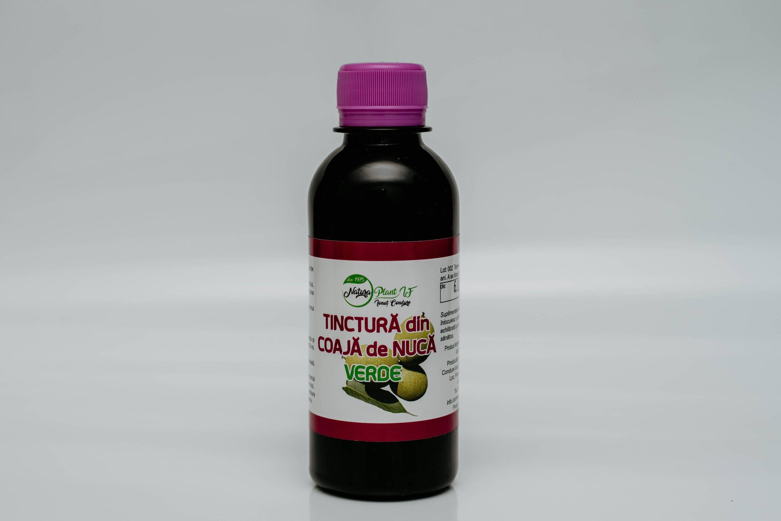 Tinctura din coaja de nuca verde, 500ml – Natura Plant Poieni