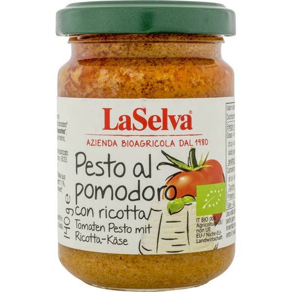 Pesto rosso cu ricotta, eco-bio, 140g - La Selva