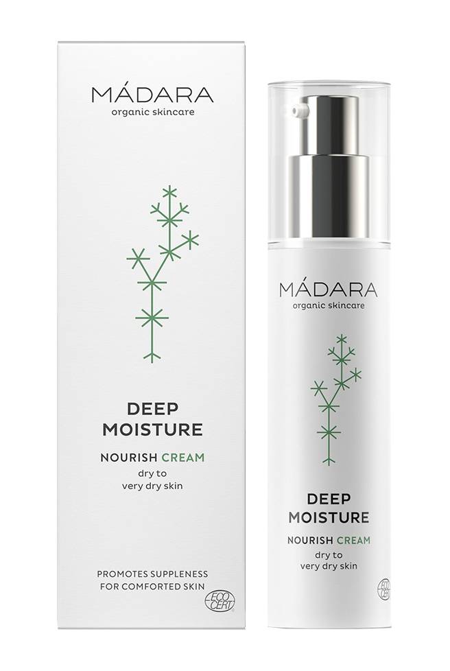 Crema nutritiva pentru ten uscat, Deep moisture, 50ml - Madara