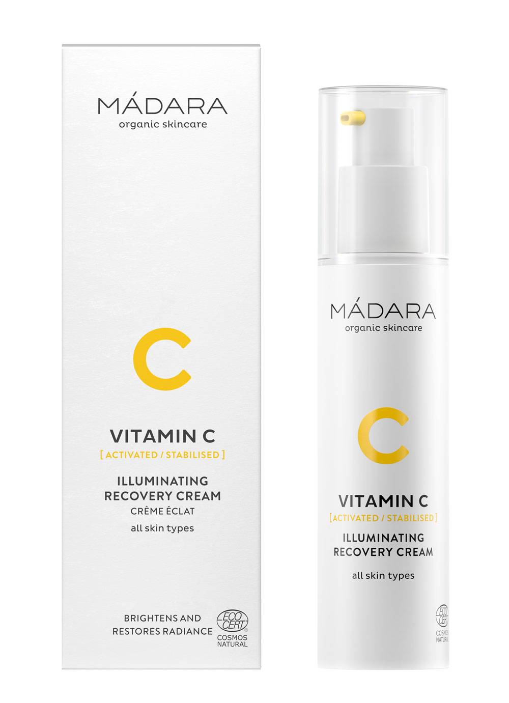 Crema reparatoare iluminatoare, Vitamin C, 50ml - Madara