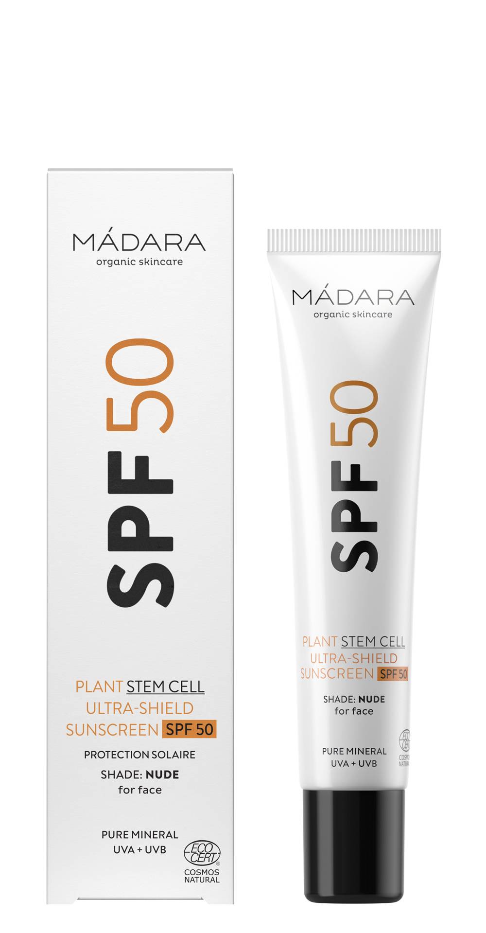 Crema de soare pentru fata SPF 50, Ultra Shield, 40ml - Madara