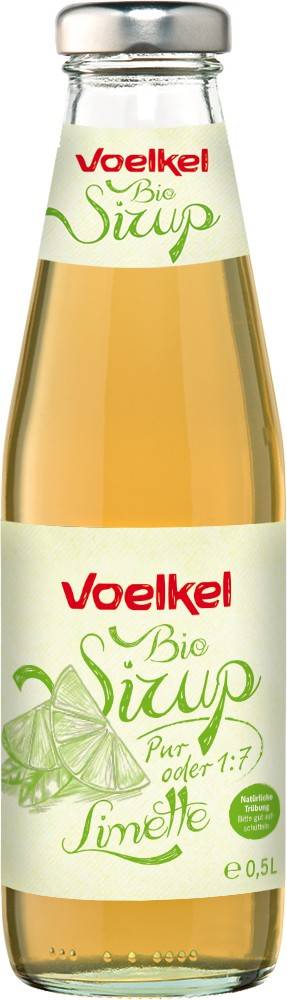 Sirop de limete 1:7, eco-bio, 500ml - Voelkel