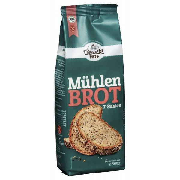 Mix pentru paine de moara, fara gluten, eco-bio, 500g - BauckHof