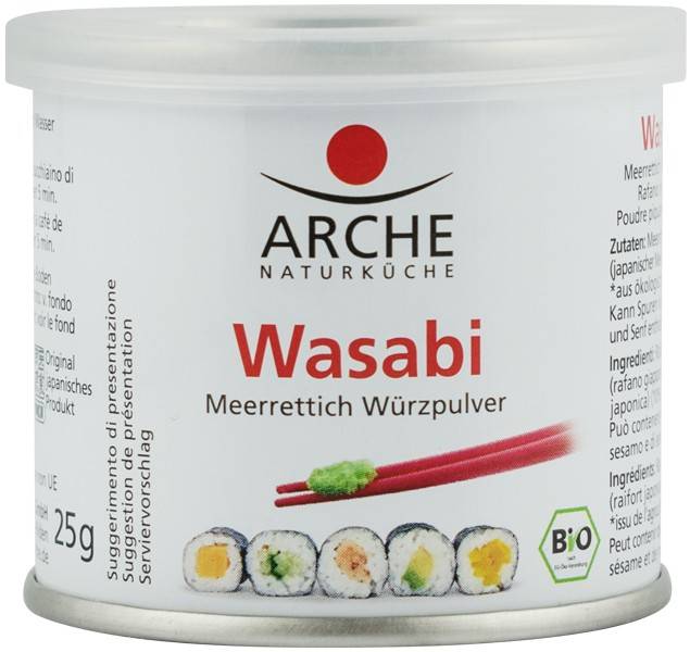 Wasabi pulbere din radacina de hrean, eco-bio, 25g - Arche