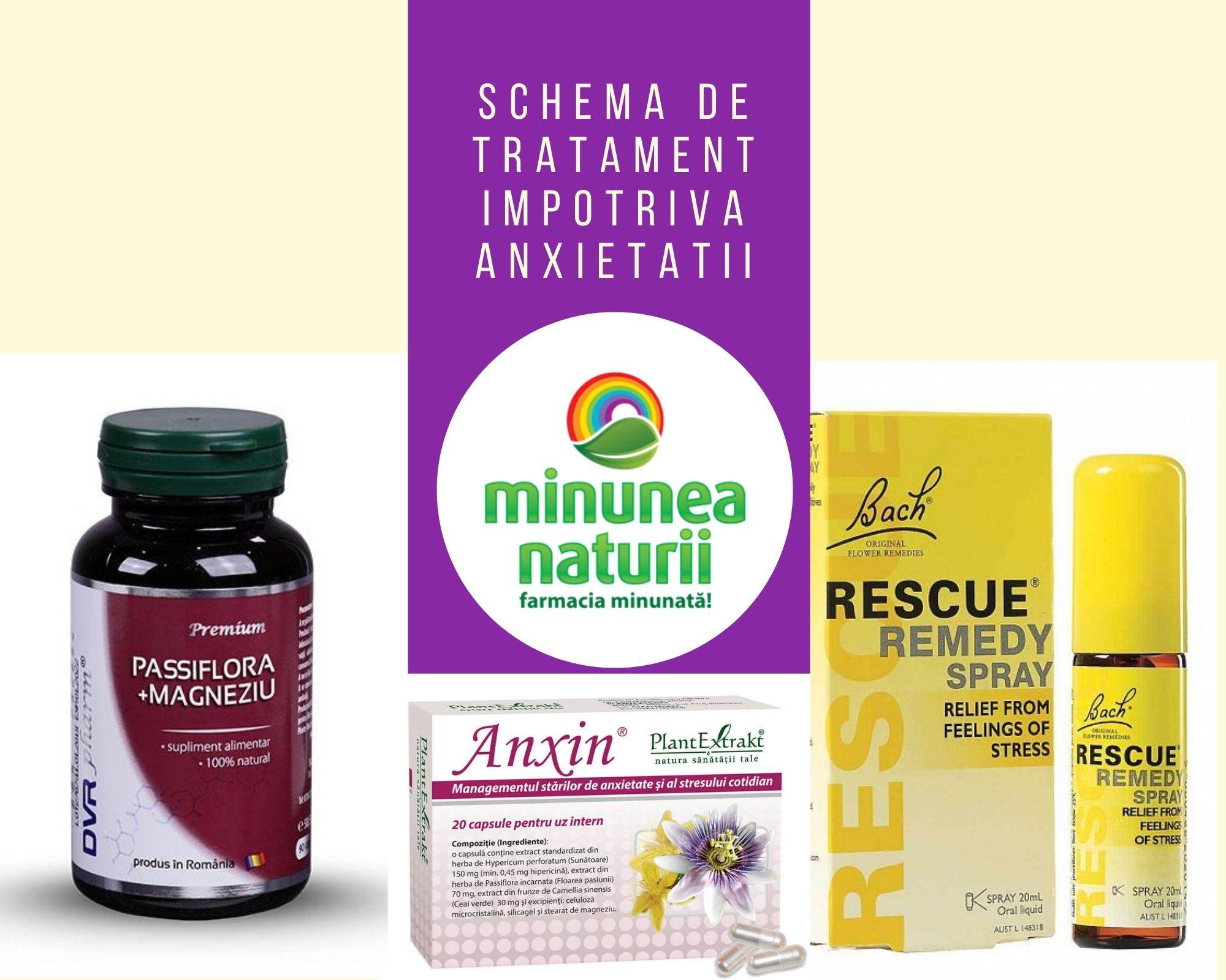 Anxietate, Schema tratament natural cu efect anxiolitic