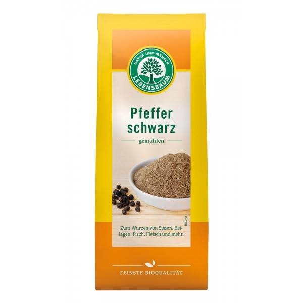 Piper negru macinat, eco-bio, 50g - Lebensbaum