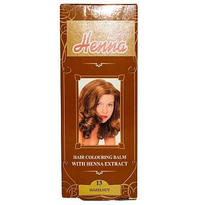 Balsam colorant pentru par nr. 13, nuanta aluna, 75g - Henna Sonia