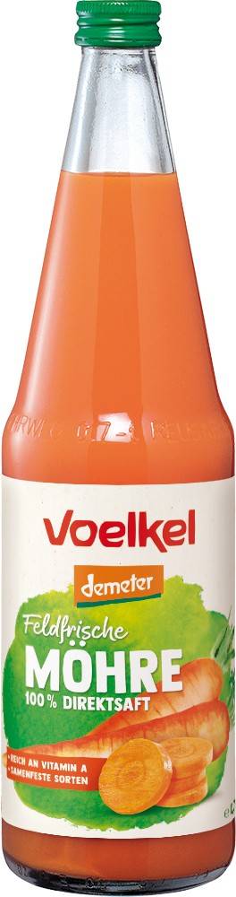 Suc de morcovi, proaspat presat, eco-bio, 700ml - Voelkel