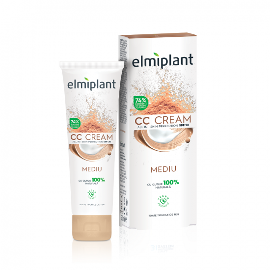 Cream CC Skin Moisture, nuanta mediu, 50ml - Elmiplant