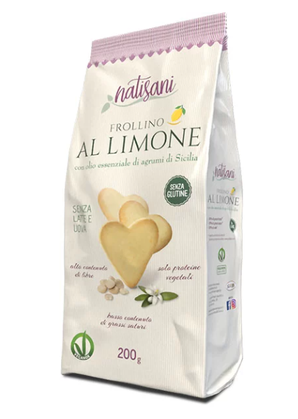 Frollino biscuiti cu lamaie, eco-bio, 200g - Natisani