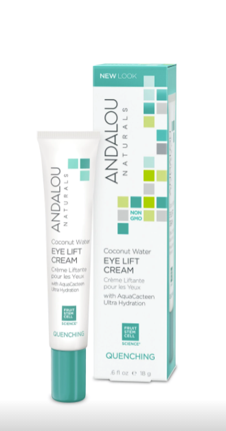 Crema pentru zona ochilor, Coconut Water Eye Lift Cream, 18ml - Secom - Andalou