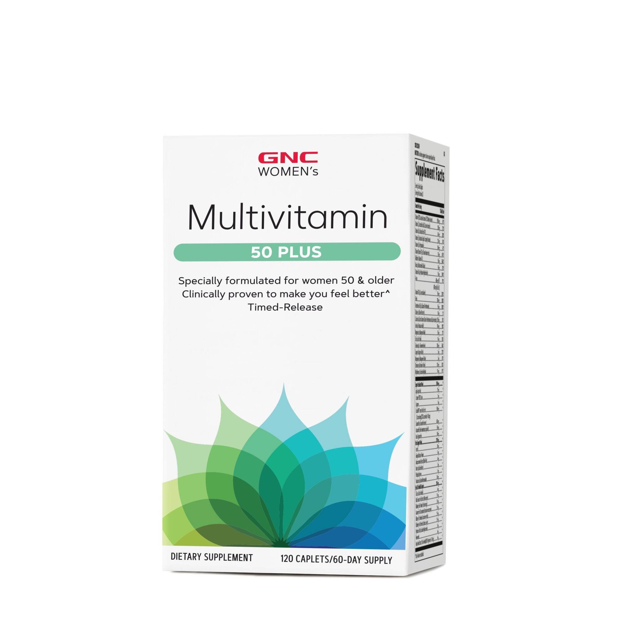 Women's 50 plus, multivitamine si minerale pentru femei, 120cps - Gnc