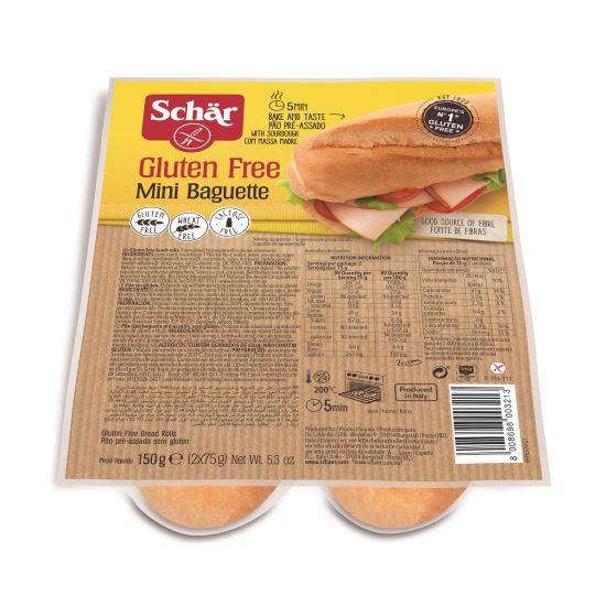 Mini baghete, Mini Baguette, fara gluten, 150g - Dr. Schar