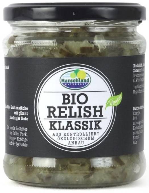 Sos Relish klassik, eco-bio, 325g - Marschland