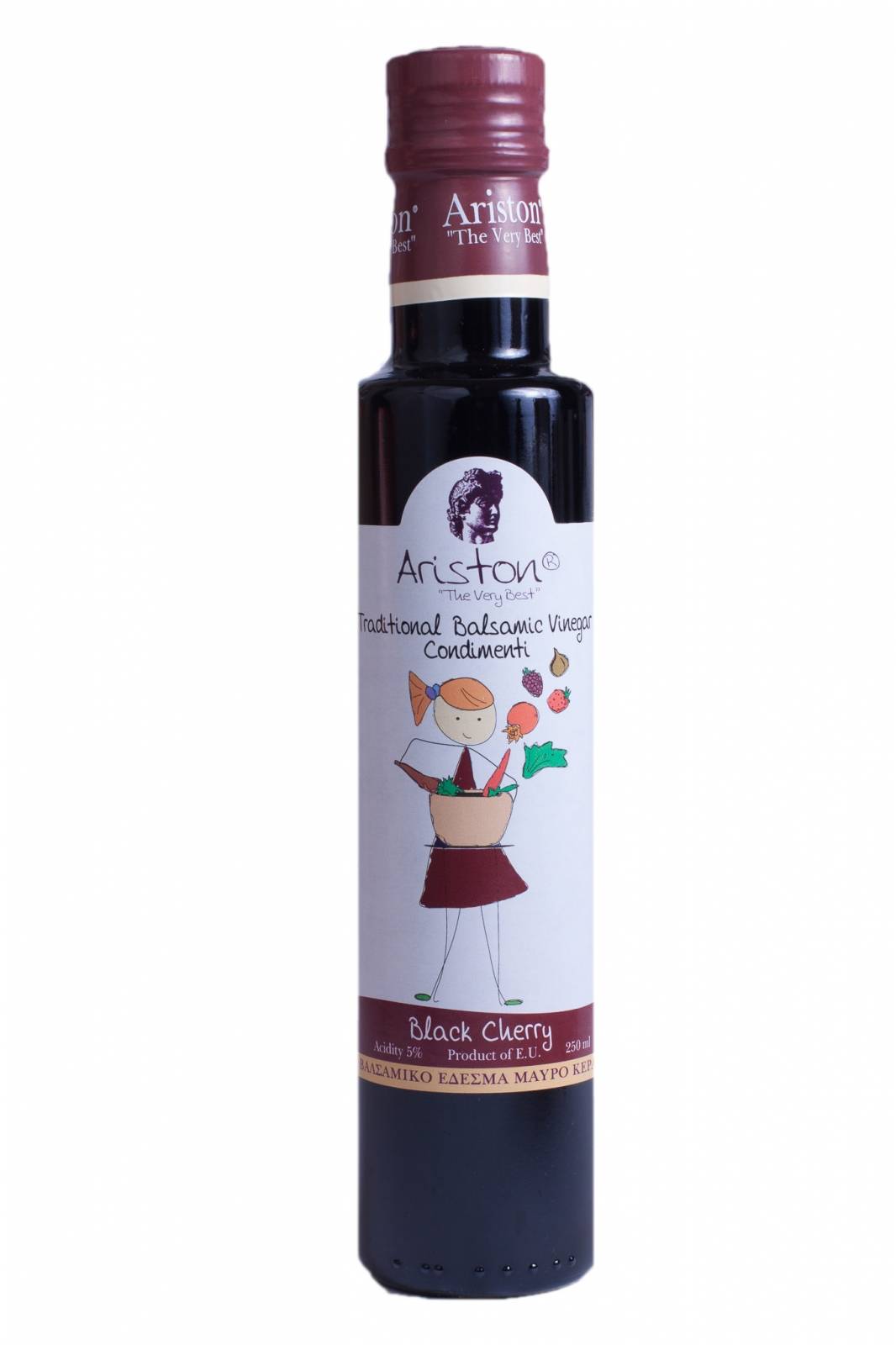 Otet balsamic cu cirese negre, 250ml - Ariston