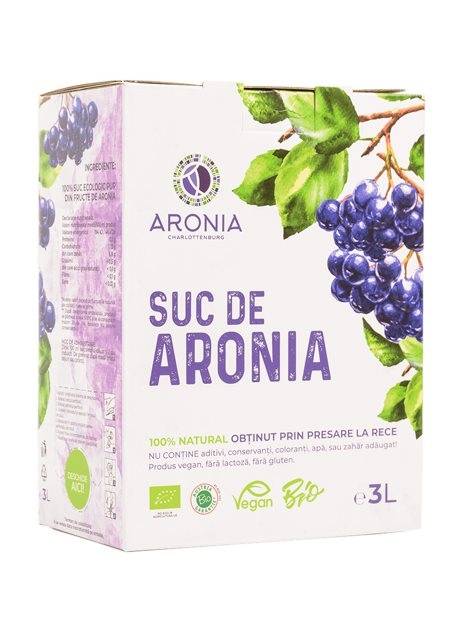 Suc de Aronia 100% Natural ecologic-bio - 3L, Aronia Charlottenburg