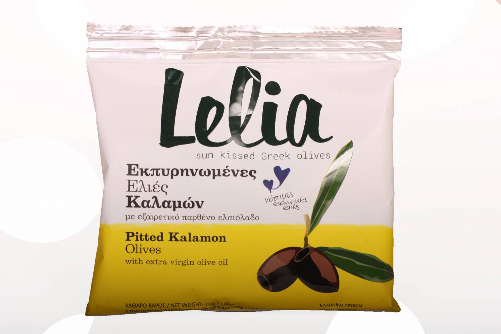 Masline Kalamata fara samburi, 100g - Lelia