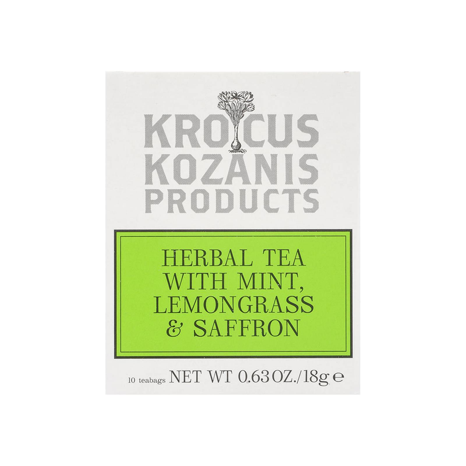 Ceai de menta, lemongrass, sisofran, 18g - Krokos Kozanis