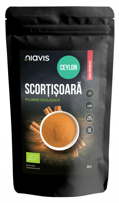 Scortisoara Ceylon pulbere, eco-bio, 60g - Niavis