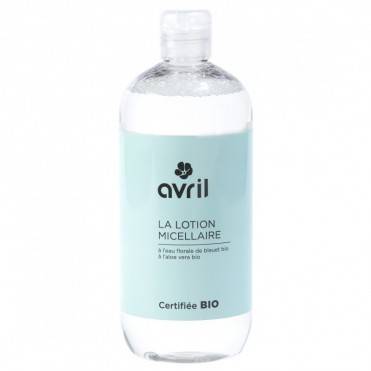 Lotiune micelara cu apa de albastrele, eco-bio, 500ml - Avril