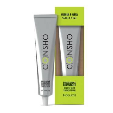 Gel de dus crema concentrat cu Vanilie si Ovaz, 100ml - Consho Bioearth